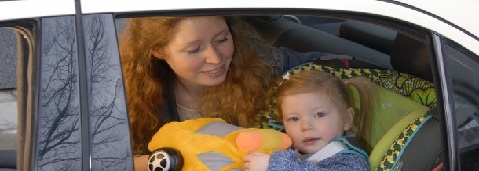 Taxi mit Kindersitz